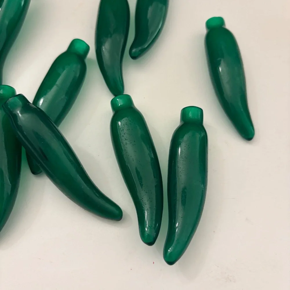 Vintage Green Chili Pepper Light Covers Jalapeno Party Decor Set 20pc